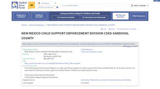 new mexico child support enforcement division csed-sandoval county