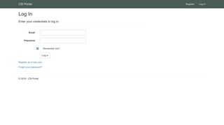 Log In - CSI Portal