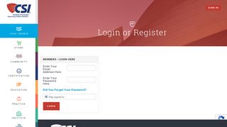 Login or Register - Construction Specifications Institute