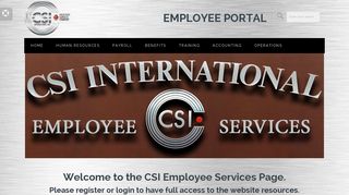 CSI International Employee Portal - CSI International, Inc.
