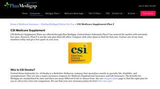 CSI Medicare Supplement Plan | Medigap Plan F | Plan Medigap