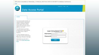 CSIRO Data Access Portal - Login