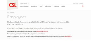 Employees - CSL Limited