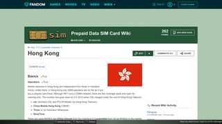 Hong Kong | Prepaid Data SIM Card Wiki | FANDOM powered by Wikia