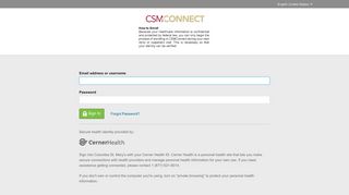 CSM Connect Portal - Columbia St. Mary's and Madison Medical ...