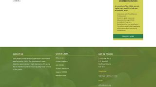 Log in | Ontario Society of Nutrition Management - OSNM