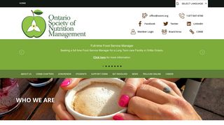 Who We Are | Ontario Society of Nutrition Management - OSNM