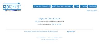 Login to Your Account - CSO Connect