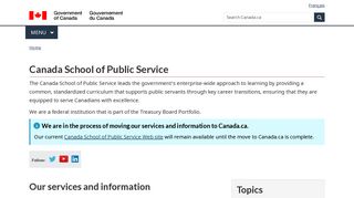Canada School of Public Service - Canada.ca
