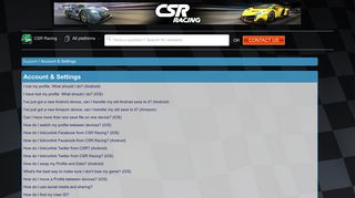 How do I link/unlink Facebook from CSR Racing ... - Zynga Support