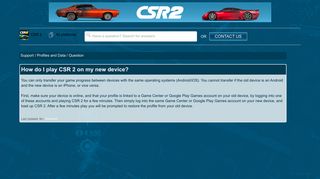 How do I play CSR 2 on my new device? - Zynga Support