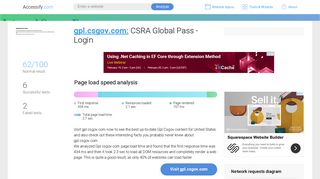 Access gpl.csgov.com. CSRA Global Pass - Login