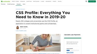 How to Complete the CSS Profile 2019-20 — NerdWallet