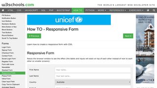 How To Create a Responsive Form with CSS - W3Schools