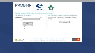 PROLINK | Log In | Canadian Society of Safety Engineering (CSSE ...