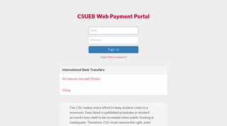CSUEB Web Payment Portal - California State University, East Bay