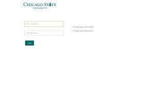 Chicago State University Login page
