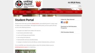 Student Portal | United Theological College