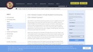 CSU-Global Creates Virtual Student Community, CSU-Global Connect