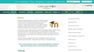 Moodle | Distance Education Committee | Chicago State University