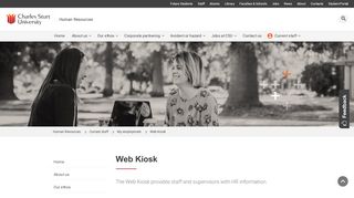 Web Kiosk - Human Resources - Charles Sturt University