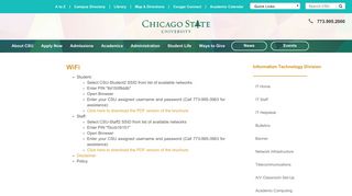 WiFi - Chicago State University