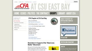 CSU East Bay - California Faculty Association