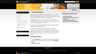 Using BeachBoard - California State University, Long Beach