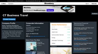 CT Business Travel: Company Profile - Bloomberg