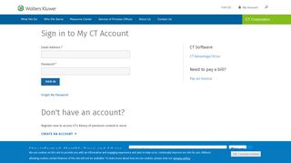 My Account | CT Corporation