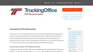 IFTA Connecticut | TruckingOffice