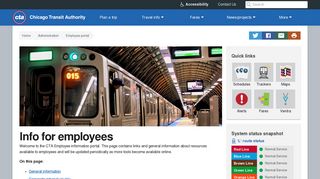 CTA Employee Portal (Chicago Transit Authority) - CTA