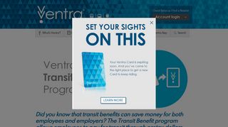 Transit Benefits - Ventra