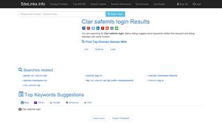 Ctar safemls login Results For Websites Listing - SiteLinks.Info