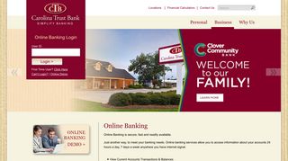 Online Banking - - Carolina Trust Bank
