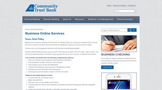 Business Online Services › Community Trust Bank