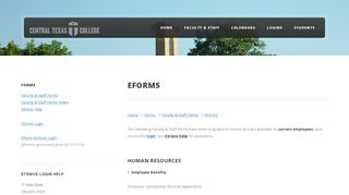 CTC Faculty Staff - eForms