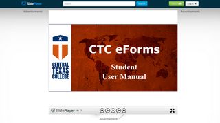 CTC eForms Student User Manual. CTC eForms Created by Sheree ...