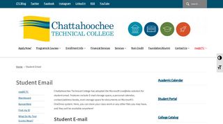 Student Email - Chattahoochee Technical College - A Unit of the ...
