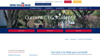 Current CTC Students - Central Texas College