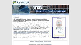 About Us - Clinical Trials Coordination Center, University of Rochester