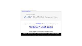 WebDCU™ CTDMS Version 4.2 Feb 2013