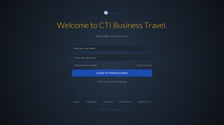 LogIn - CTI Business Travel