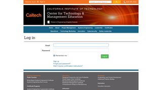 Sign In - CTME - Caltech