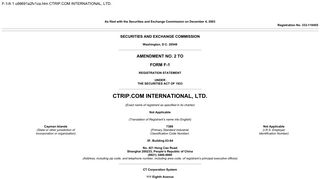 CTRIP.COM INTERNATIONAL, LTD. - SEC.gov