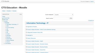 CTS Moodle: Courses - CTS Education - Moodle