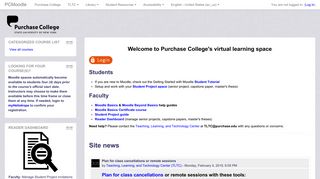 Purchase College Moodle