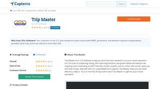 Trip Master Reviews and Pricing - 2019 - Capterra