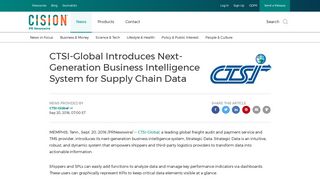 CTSI-Global Introduces Next-Generation Business Intelligence System ...