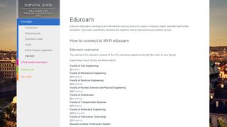 Eduroam – Survival Guide | ISC CTU in Prague